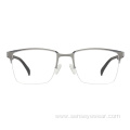 Luxury Design Bevel Metal Optical Frames Eyeglass Glasses